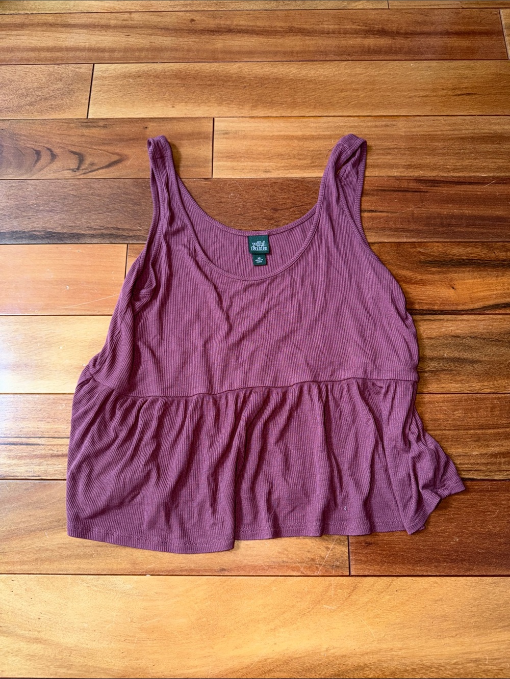 wild fable Ribbed Peplum Tank Top